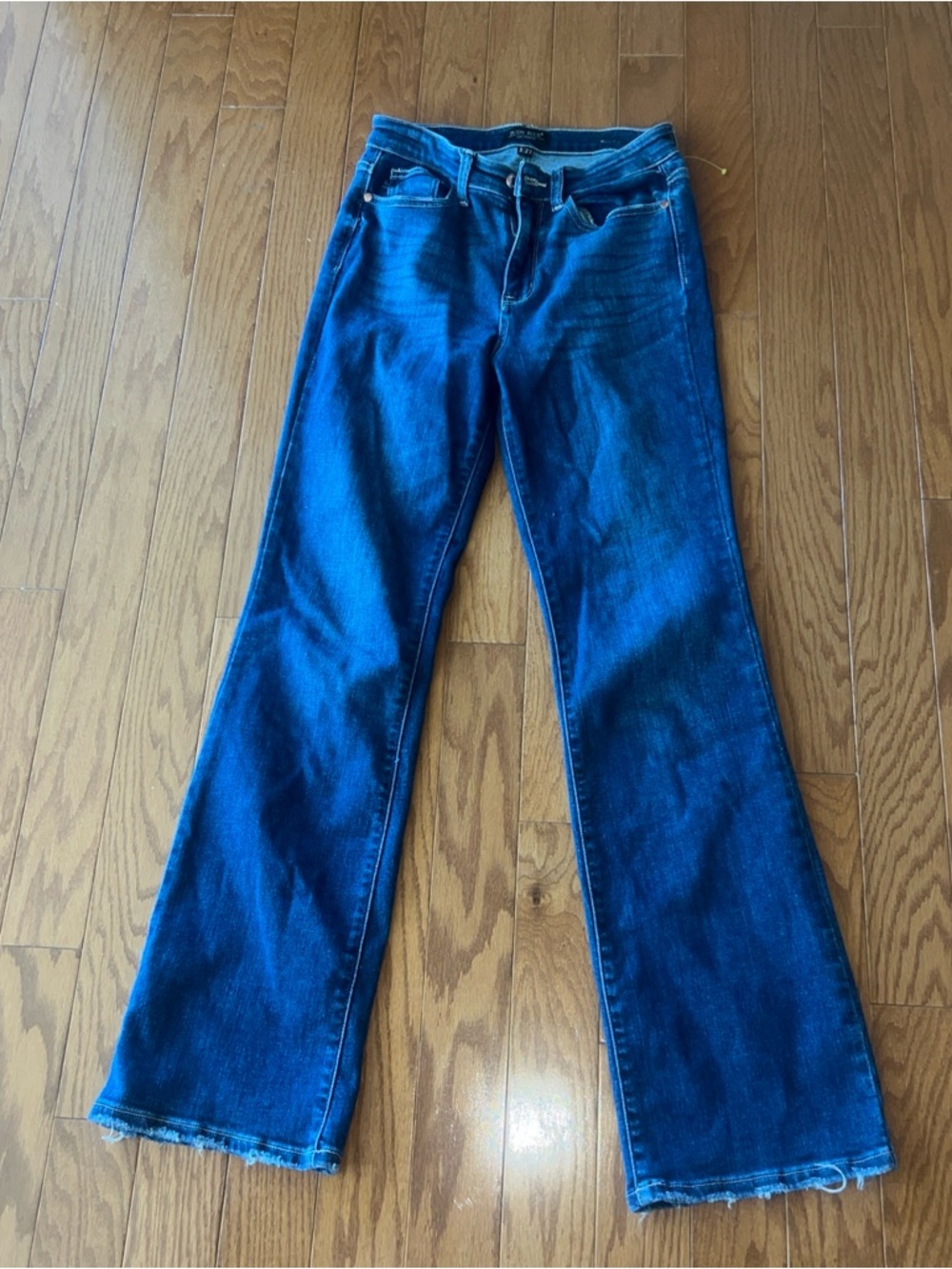 Judy Blue Light and Dark Blue Two-Tone Denim Jeans